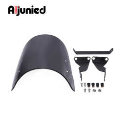 摩托车复古改装前挡风玻璃适用春风450CLC 23-24年挡风玻璃前风镜