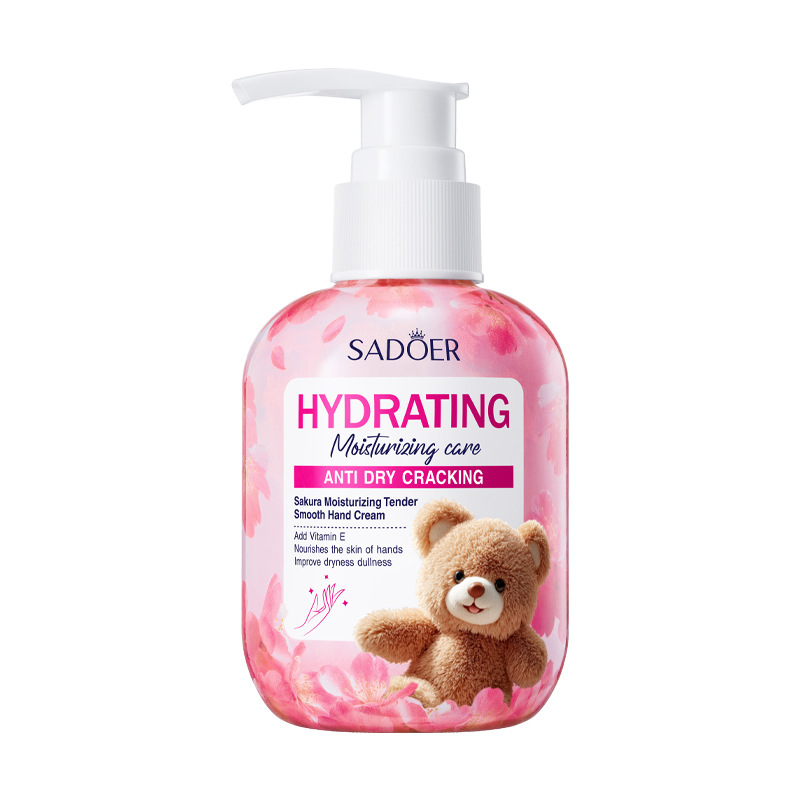 Inglés completo SADOER Cherry blossom humectante suave crema de manos para el otoño y el invierno crema de manos hidratante anti-seco image 6