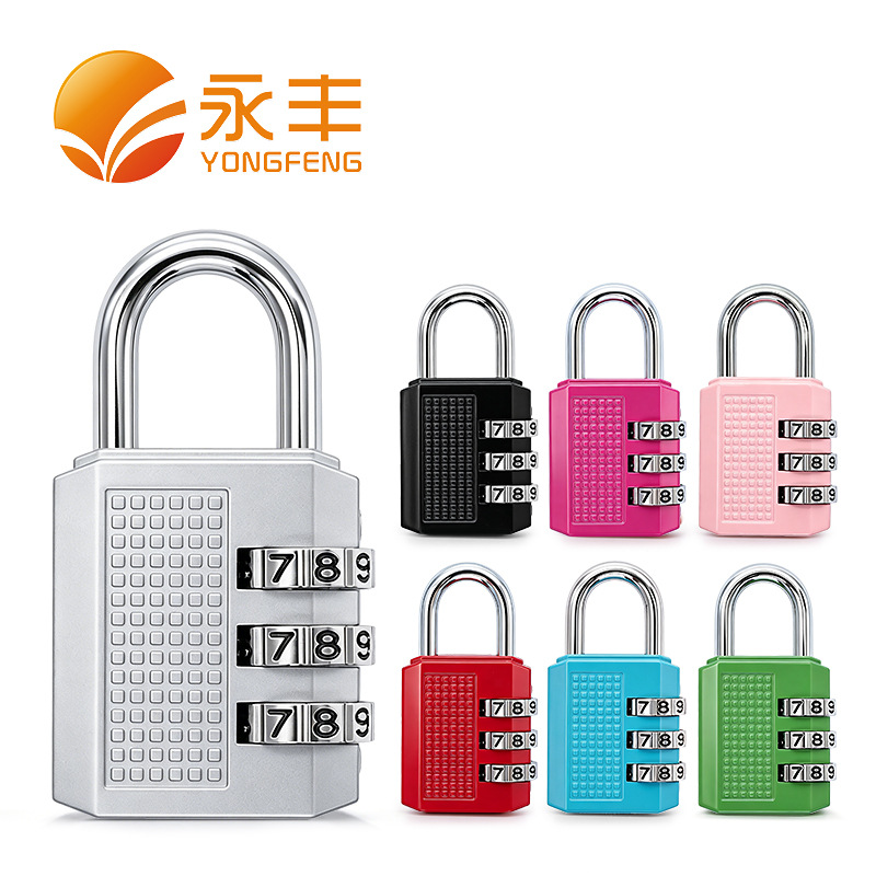In-stock travel backpack, zinc alloy combination lock, suitable for student dormitory lockers, gym lockers, and luggage, durable and anti-theft padlock