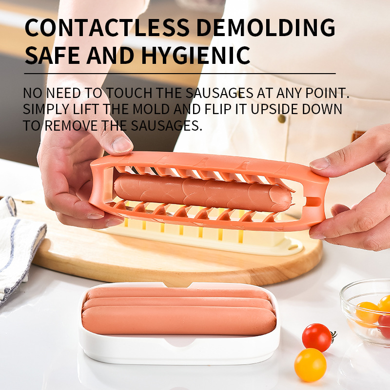 In-Stock Bbq Sausage Cutter, Sausage Hot Dog Cutter, Ham Sausage Cutting Tool, Creative Cutting Mold
