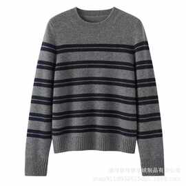 禾家新款秋冬100%纯山羊绒衫女圆领针织衫加厚毛衣打底衫套头内搭