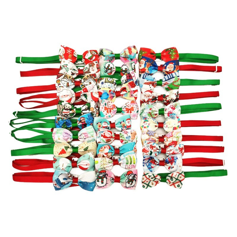 Новый Рождественский ПЭТ галстук-бабочка бантом ПЭТ галстук котенок щенок галстук Рождественский галстук-бабочка в наличии