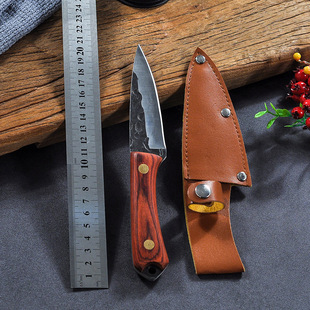 Household small kitchen knife stainless steel hand meat knife meat knife meat cutting meat bone cutting knife portable outdoor small knife