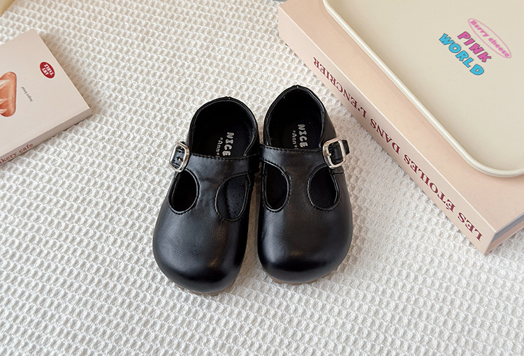Chaussures mary jane en cuir élégantes pour filles printemps_voghion.com