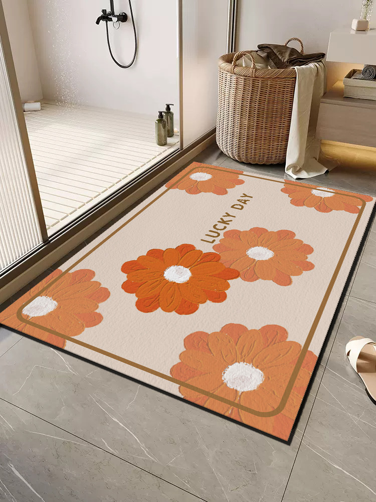 Small Area Rug、Anti-Slip Rubber Back Simple, Absorbent, Quick-drying, Soft Diatomite For Home Entrance, Non-slip Mat, Direct From Manufacturer, Bathr_voghion.com