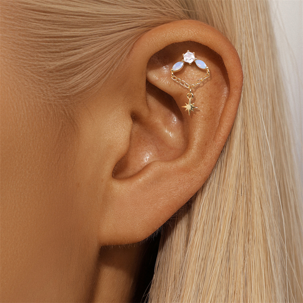 1g Weight Ear Studs Classification Ear Cartilage Rings & Studs Piercing Type 1 Piece Quantity Daily Occasion 925 Sterling Silver Material Geometric Pattern All Seasons Season Unisex Gender Elegant Style 1 Piece Ear Cartilage Rings & Studs Elegant Geometric 925 Sterling Silver Ear Cartilage Rings & Studs 15