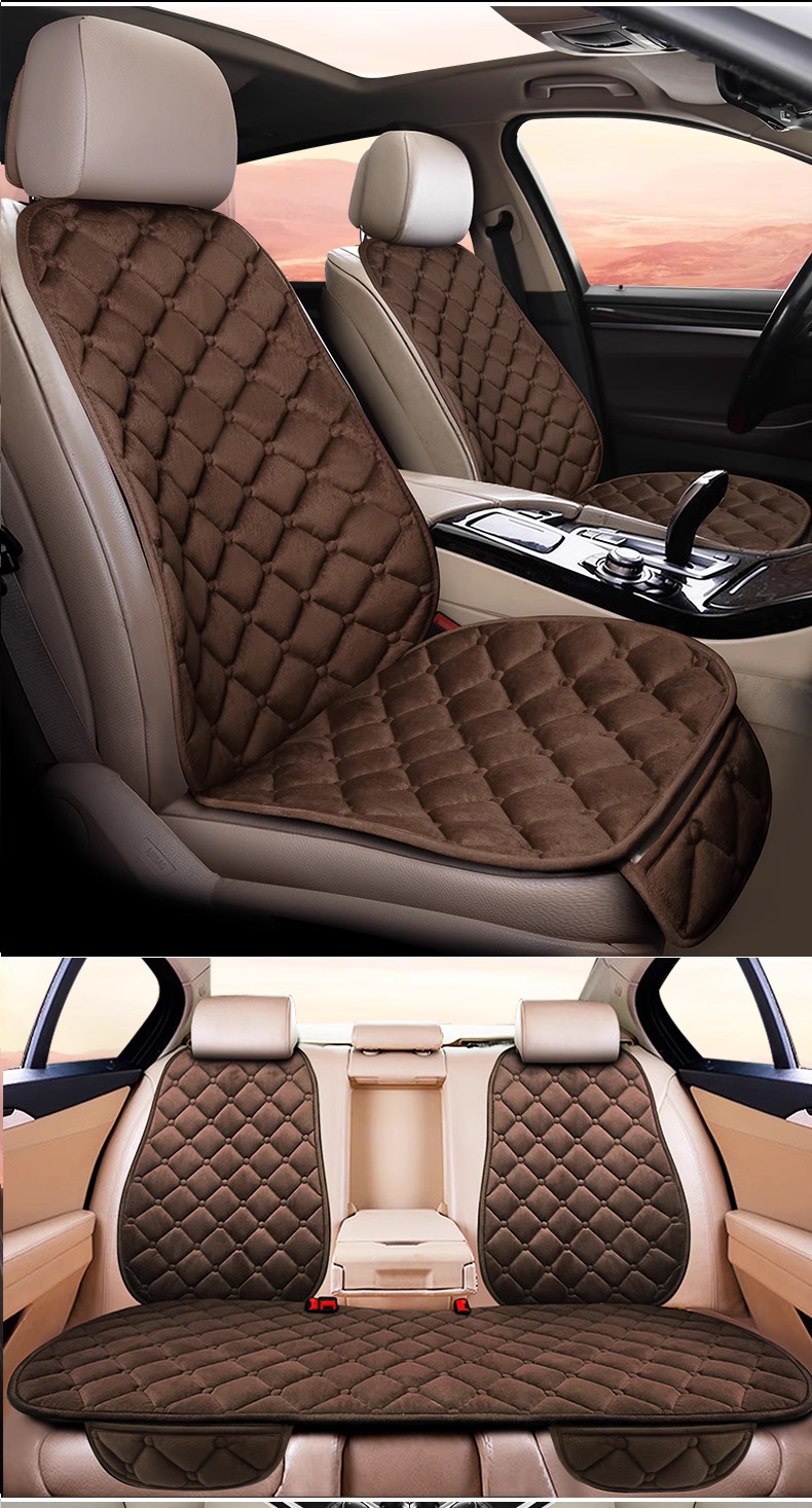 Suitable for Car Lumbar Cushion Plus Velvet Thickened Seat Cover Autumn and Winter Warm All-Season Universal Car Lumbar Cushion