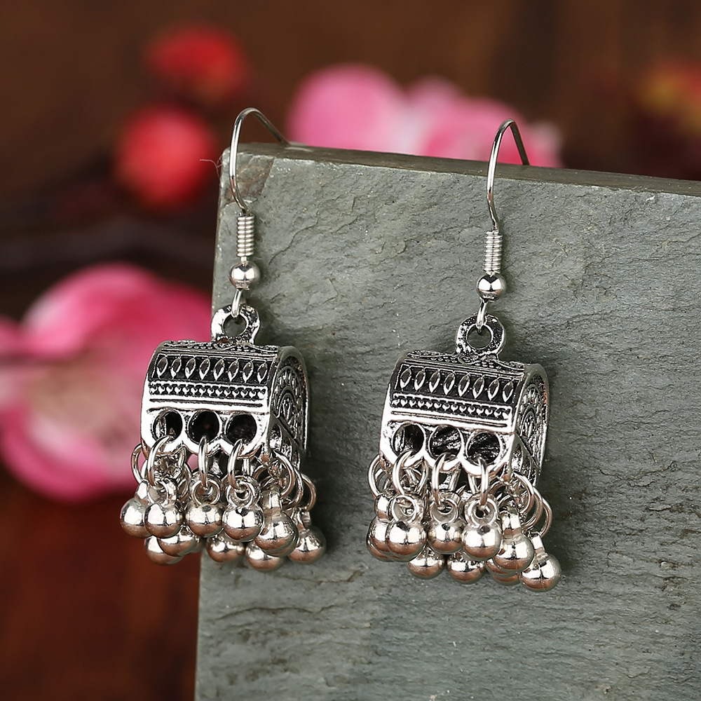 Tassel, Plating Design Wholesale Jewelry 1 Pair Ethnic Style Bell Alloy Ear Hook