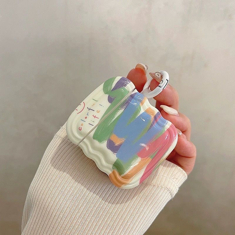 Simple Simi Dye Applicable airpods3 Protective Case airpods Headphone Case Pro Apple Third Generation Headphone Case