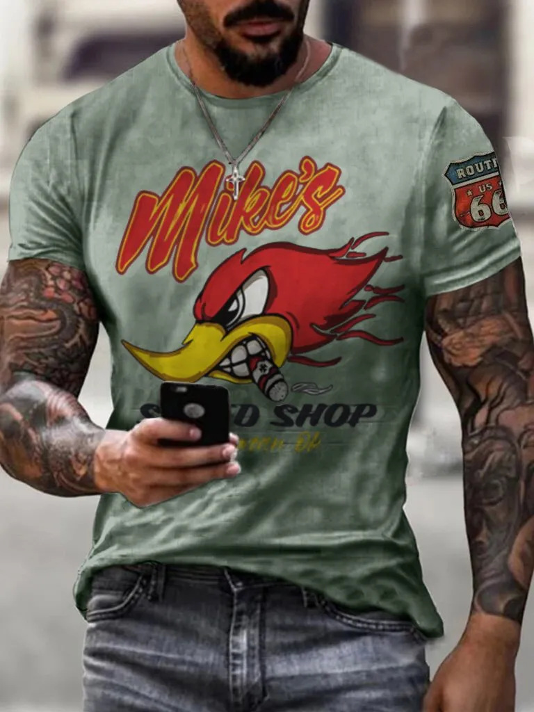 Comercio electrónico transfronterizo Amazon 3D Impresión digital hombres Camiseta cuello redondo manga corta casual Top moda tendencia fabricante