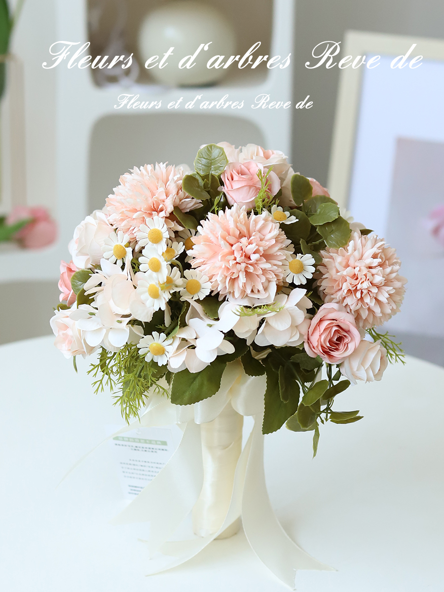 Bride Holding Flowers, Wedding Flowers, Bouquet for Photo Shoot, Artificial Flowers, Wedding Bridesmaid Bouquet, Decorative Flowers