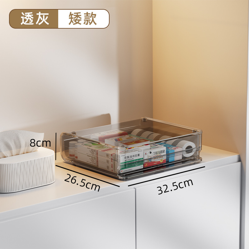 家庭用薬箱多層収納ボックス引き出し型薬透明薬オーガナイザー収納ラックデスクトップ工場直販|undefined