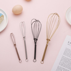Korean creative manual mixing stainless steel egg beater multi-specification egg cream flour kitchen baking tools