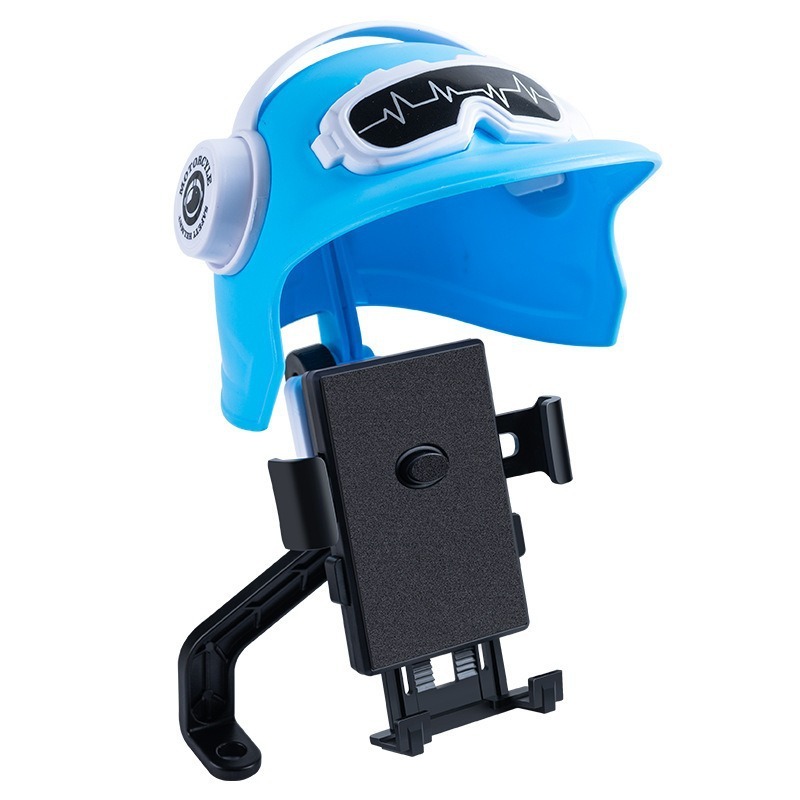 新型ヘルメット騎手オートバイ携帯電話スタンド日よけカバー防雨外食ナビゲーションスタンド免震卸売り|undefined