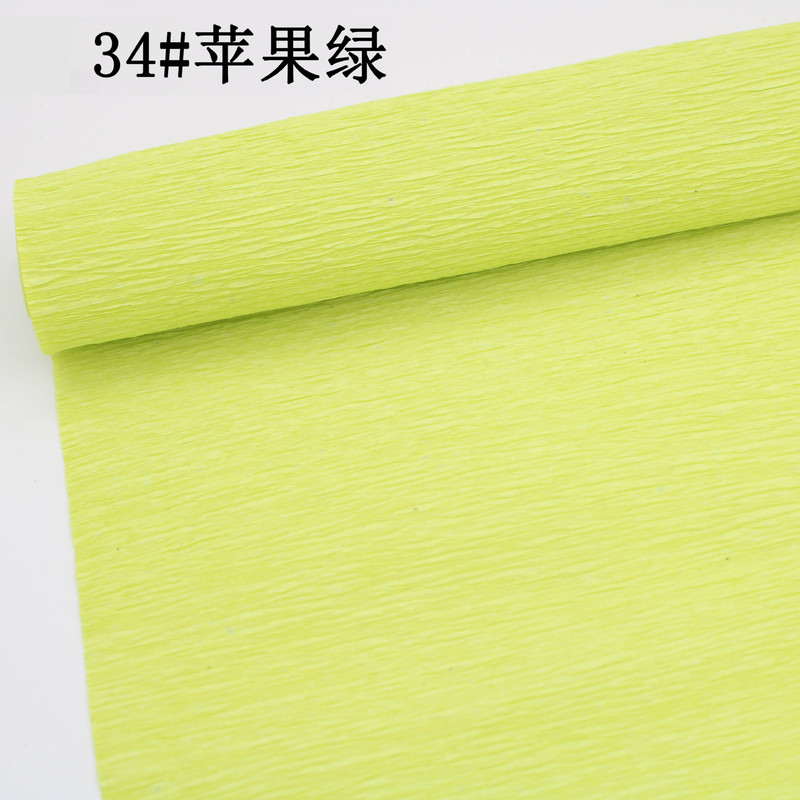 工厂直销跨境彩色皱纹纸褶皱卷边纸25cm*2.5m手工diy花艺制作材料|undefined