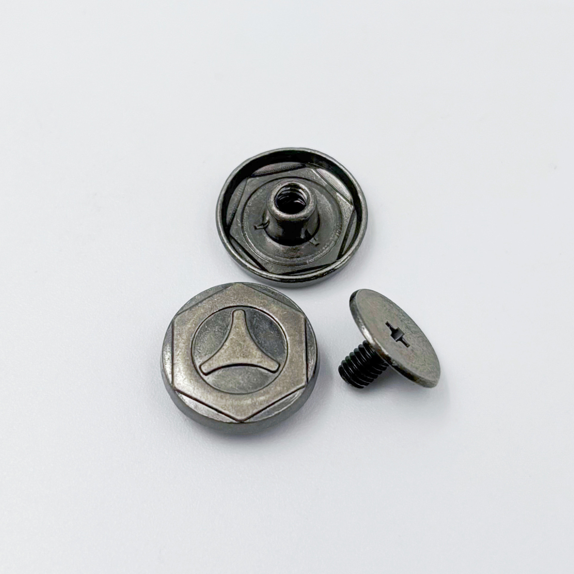 Botón de cordón de sandalias sin clavos fijo botón de decoración accesorios de hardware botón de enlace de botón de tornillo desmontable