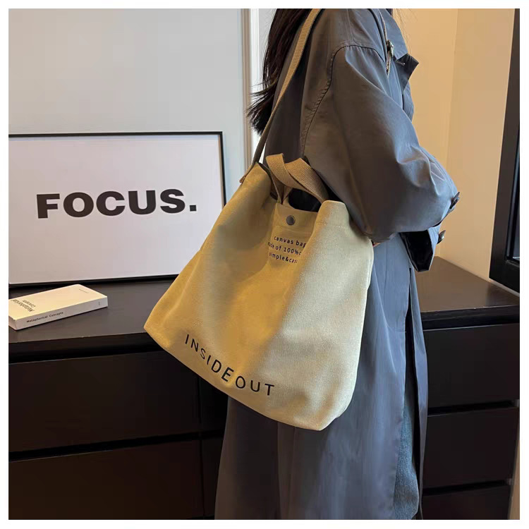 Borsa a tracolla in tela per computer portatile, grande capacità_voghion.com