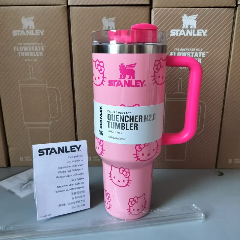 跨境亚马逊史丹利保温杯stanley2代40OZ大容量冰霸不锈钢车载吸管|undefined
