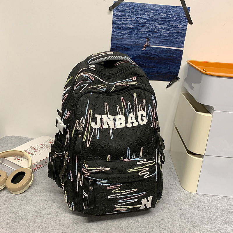 高颜值书包初中女生小学生少女感可爱轻便双肩包高中生大容量背包|undefined