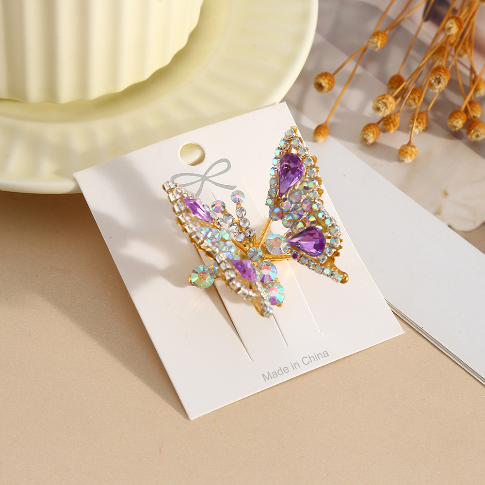 Holiday, Daily Occasion Simple Style Classic Style Women's Butterfly Metal Plating Hair Clip