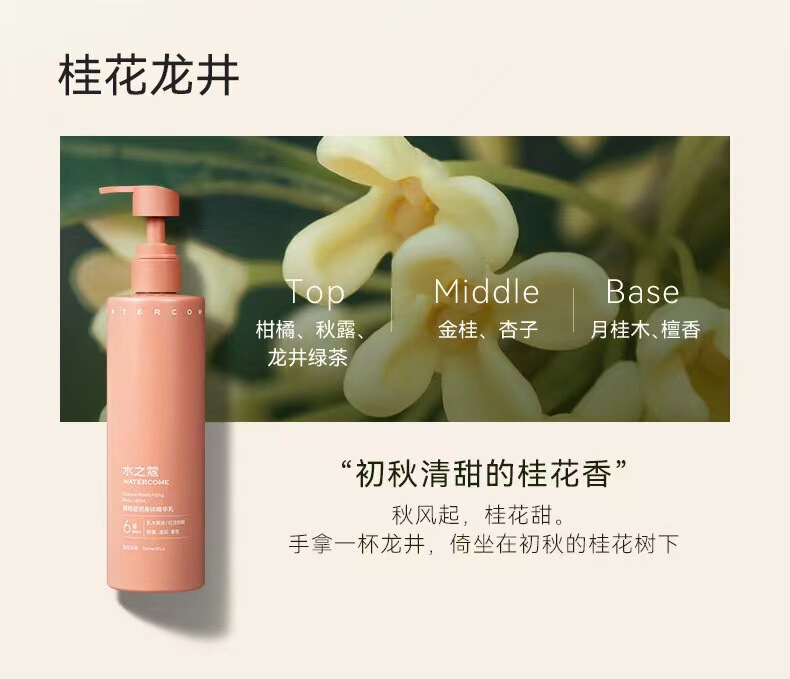 水之蔻身体乳倍润身体精华乳保湿补水持久留香清爽不油腻批发代发|undefined