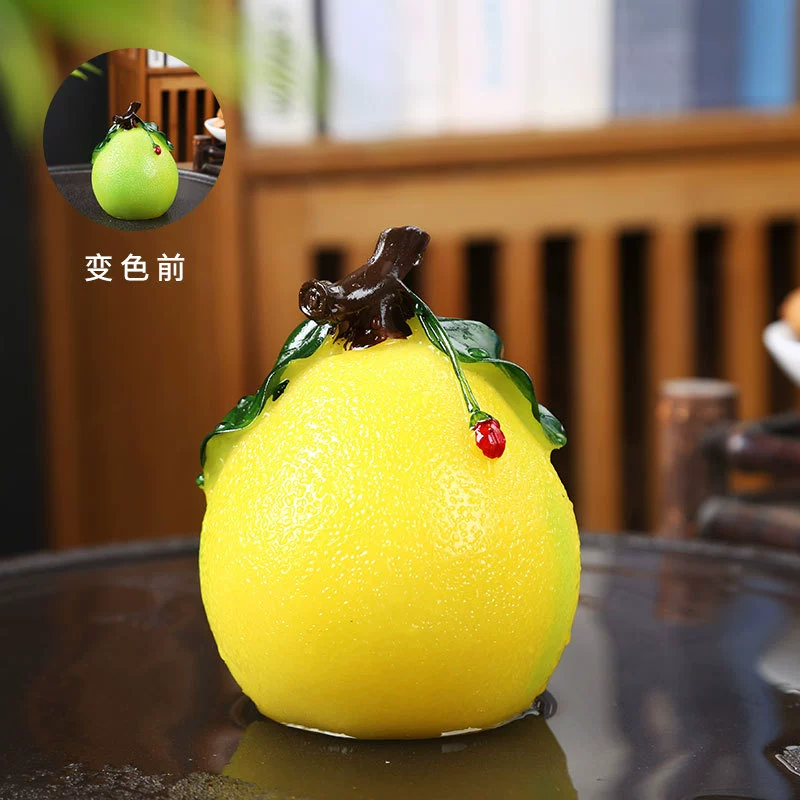 Изменить цвет чая Пет личность Креативный grapefruit привлекает кроликов чайная поднос поддерживает домашний чайную комнату украшения Douyin сетевой красный