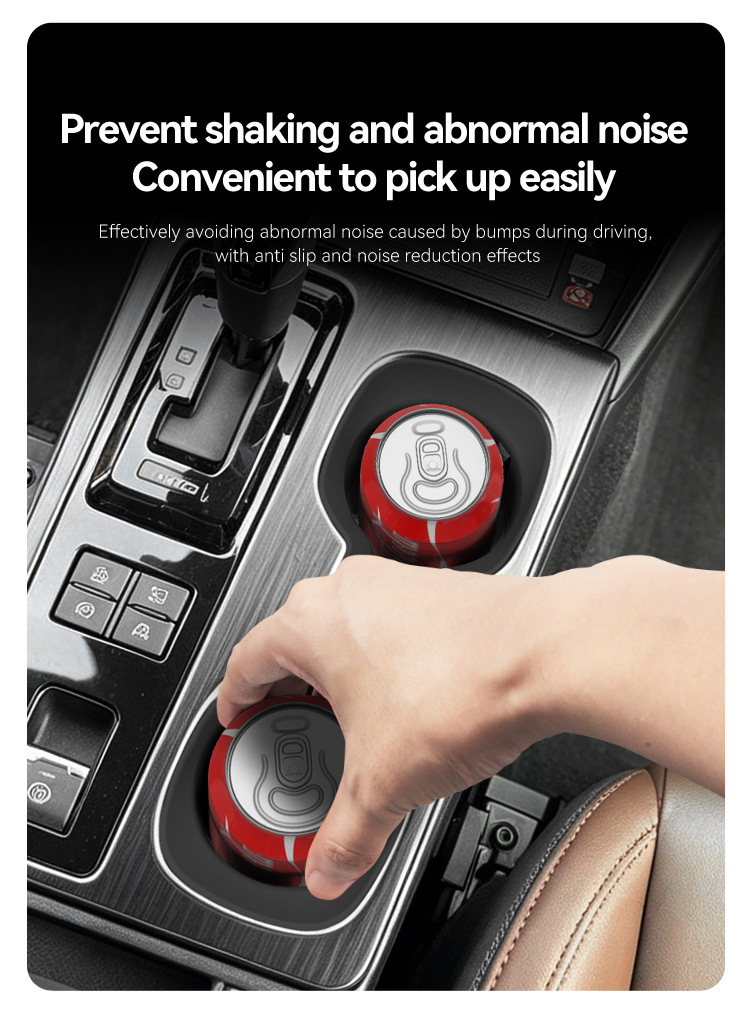 Suitable for 26 models of Outback, central console cup holder protector, non-slip silicone pad, car accessories, modification parts