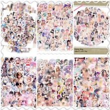 300款张性赶二次元美女动漫贴纸文具滑板水杯手机贴画sticker批发