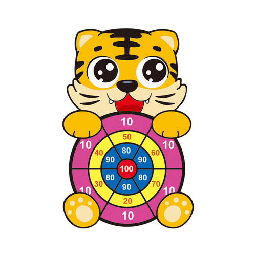 Children's Throwing Cartoon Dartboard Bow Arrow Slingshot Sticky Ball Games Baby Toys Sticky Balls Parent-Child Intellectual Interactive Game