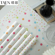 塔恩 彩色圆点包装纸牛皮纸礼品花束包花纸鲜花包装花艺资材diy