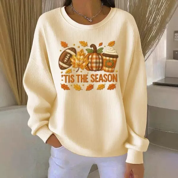 欧美跨境宽松外穿慵懒风新款针织上衣雪花圣诞树混搭休闲通勤毛衣