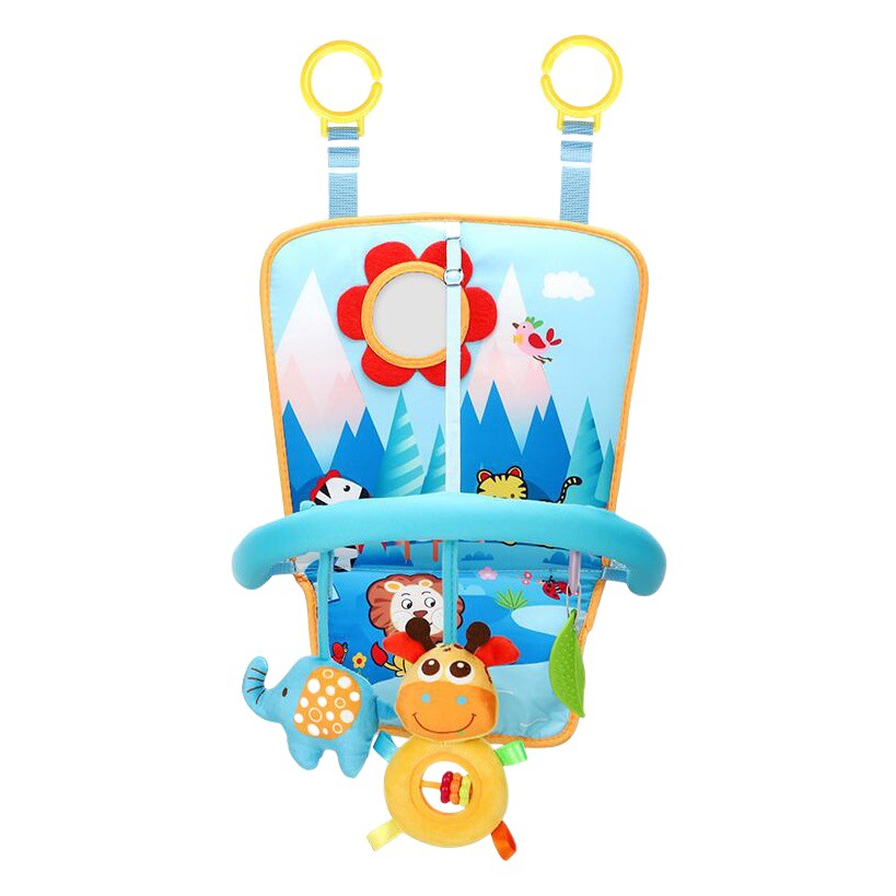 Gimnasio infantil con pedal para coche, juguetes colgantes, entrenamiento temprano