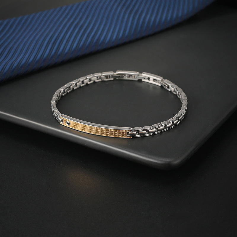 Men's fashionable women's accessory with zircon stainless steel