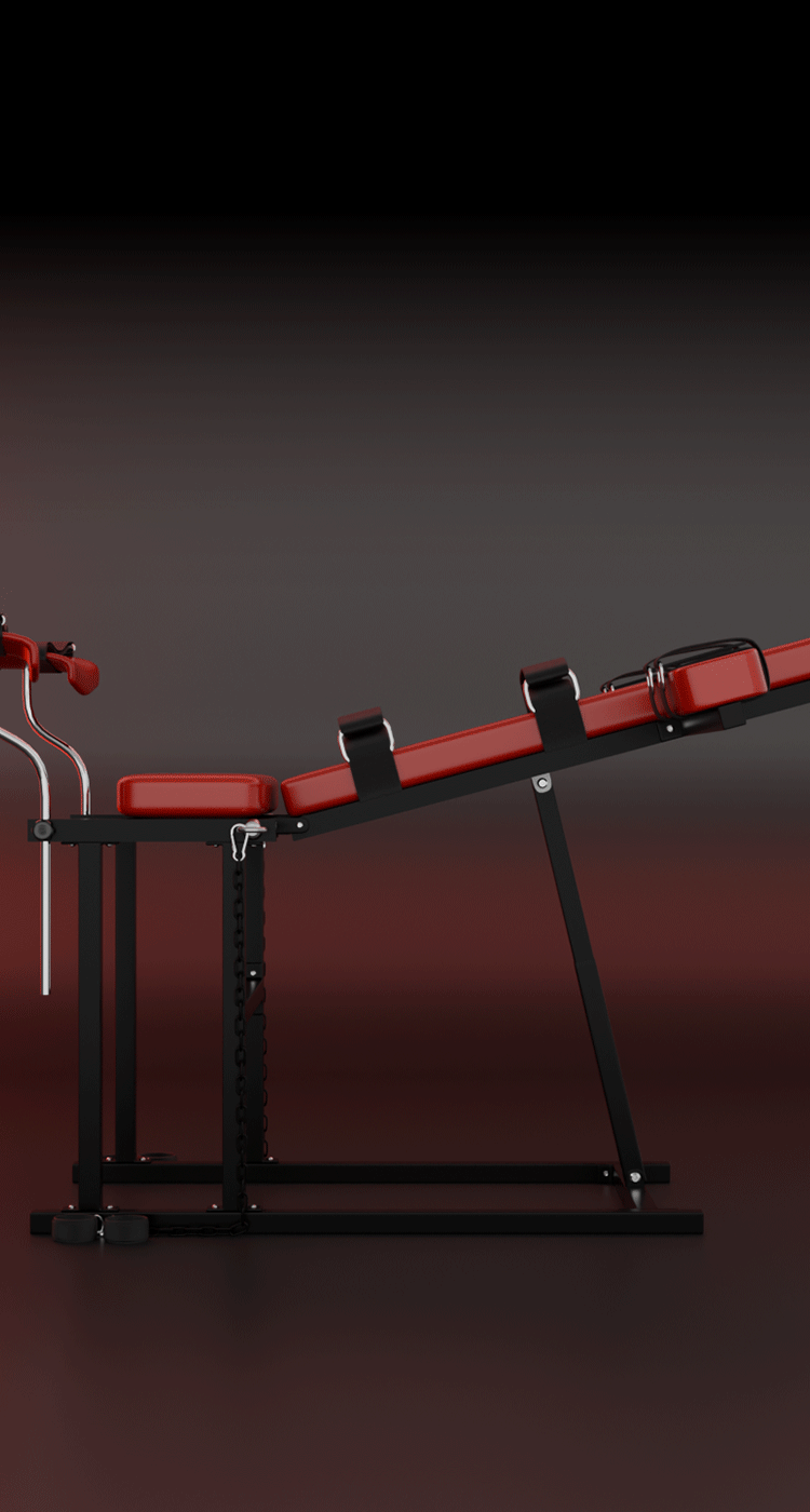 Jiuai Adult SM Sex Chair with Binding Props, Metal Frame and Black Faux Leather for Couples — detail image 34