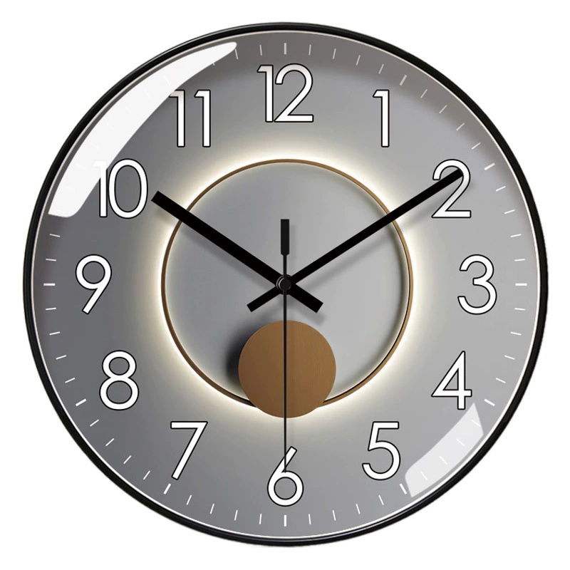 Ipla 6380 Настенные часы Часы для гостиной Американский свет Роскошные тихие часы Настенные часы Современные тихие вторые Подметальные кварцевые часы