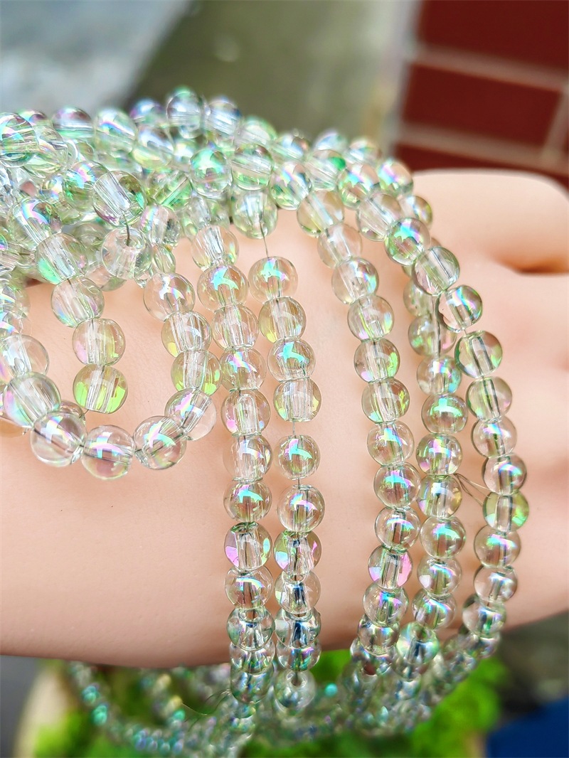 Cuentas redondas de cristal de color natural al por mayor de 3mm-10mm, cuentas sueltas hechas a mano por libra, accesorios para pulseras DIY, cuentas de vidrio. image 73