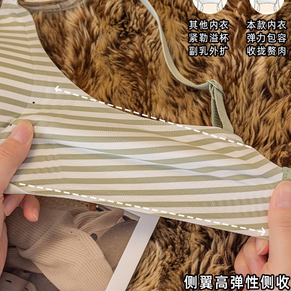 Venta directa de fábrica comercio electrónico transfronterizo Sudeste de Asia Vietnam Tailandia damas sin costuras sujetador de recogida lateral cómodo