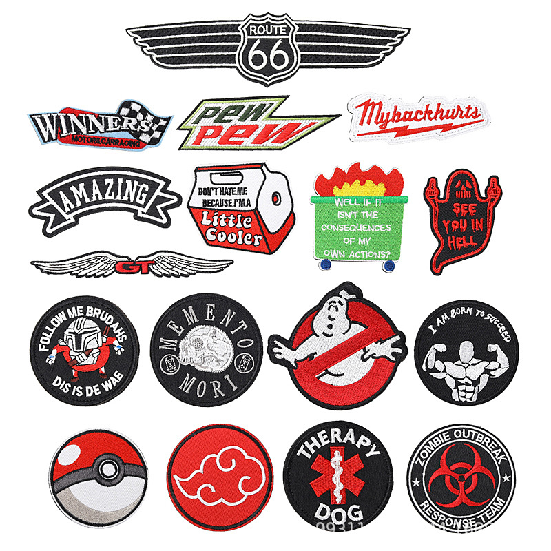 跨境刺绣徽章战术士气魔术贴背包衣服帽子装饰补丁贴欧美章仔