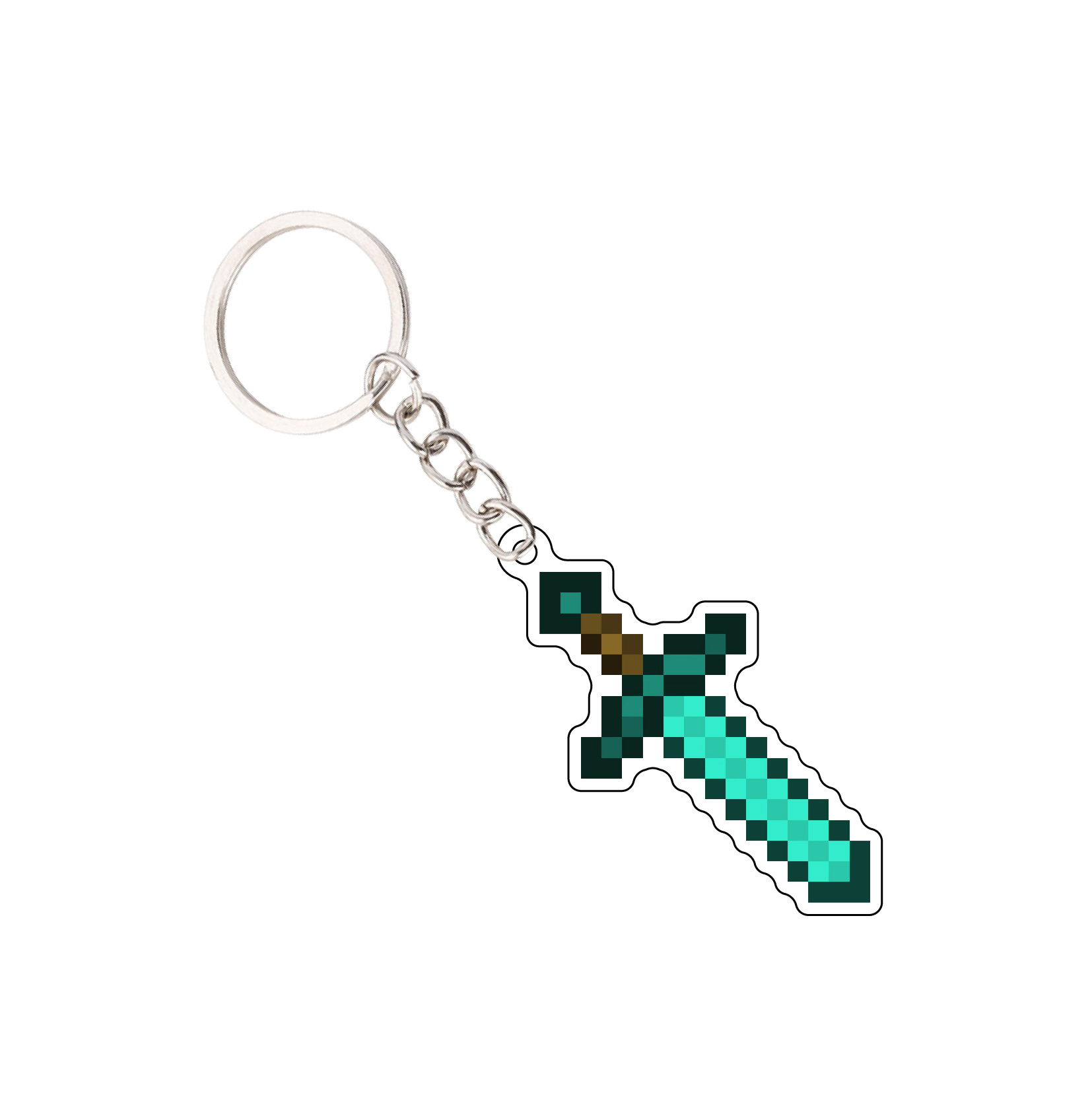 Mi mundo perimetral Minecraft llavero inmortal totem encantado oro manzana acrílico colgante regalo image 4