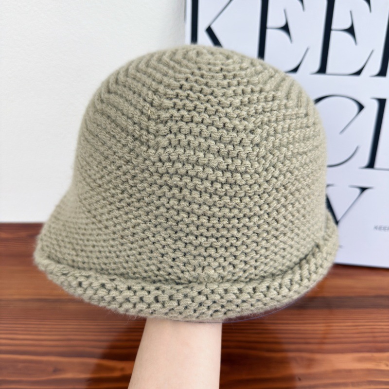 Sombrero Pescador Tejido para Mujer de Lana Cálido para Otoño e Invierno image 11