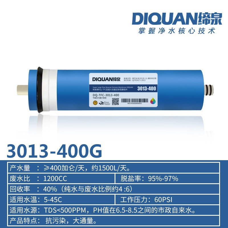Membrana barril-libre del RO de la máquina de la membrana 400G500G600G del RO de la membrana 2012-200g de la ósmosis reversa 90GRO