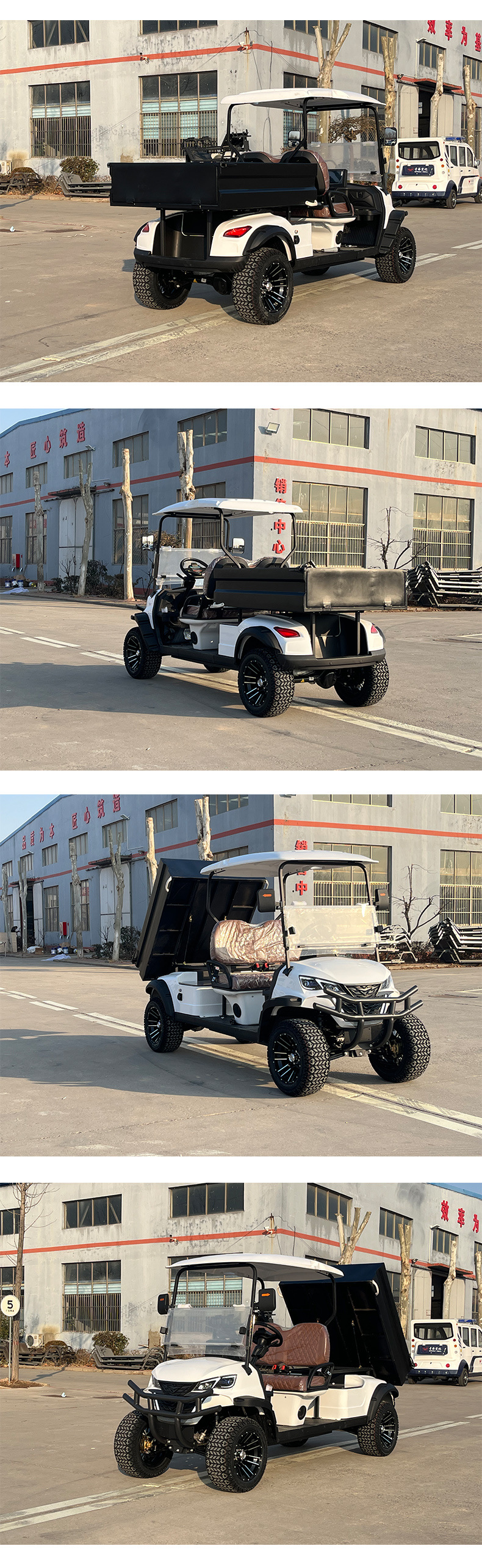 2-Seater Electric Off-Road Golf Cart, Tourist Vehicle for Scenic Spots, Hotel, Tourist Park, and Shuttle Bus