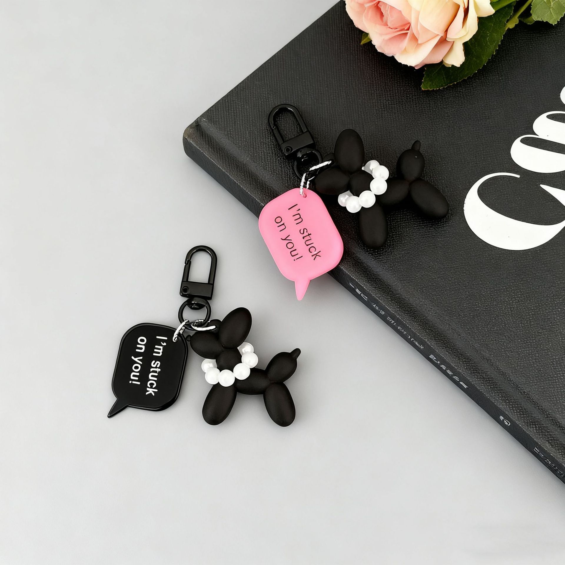 [MiU colgante] colgantes de bolsas de alta calidad coreana colgantes de bolsas de llaves de perros de aire