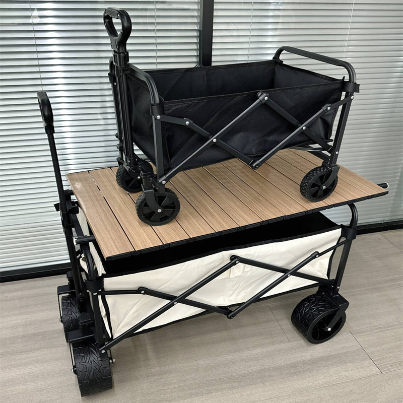 Portable Outdoor Camping Cart Picnic Folding Shopping Cart Small Trolley for Groceries