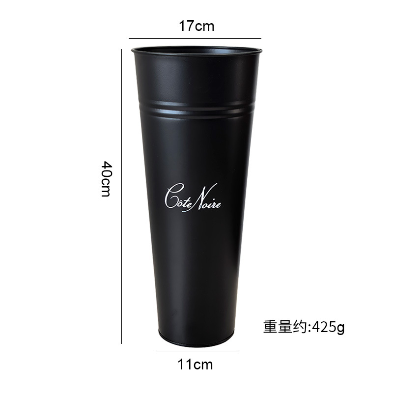 Fabricantes al por mayor despierto barriles de hierro forjado barriles de flores redondas grandes flores barriles floristas vasos caseros especiales