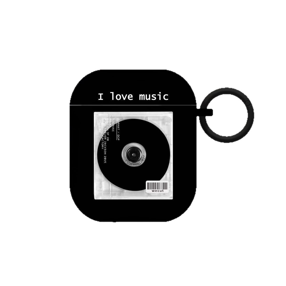 Aplicable para Apple Airpods Pro3 auriculares coreanos ins retro CD AirPods 4 funda negra