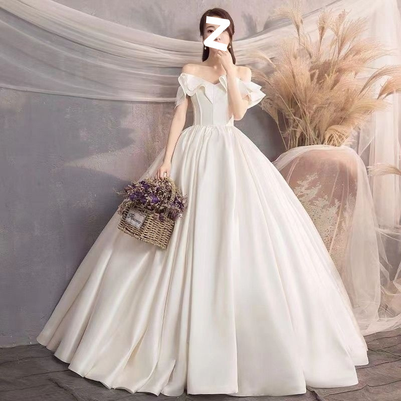Abito da sposa in raso stile francese vestito da principessa_voghion.com