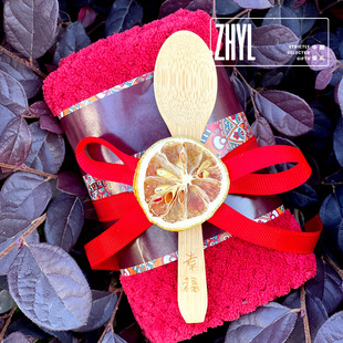 Gift with towel Spoon gift happy gift all-match gift little red book popular lemon spoon towel