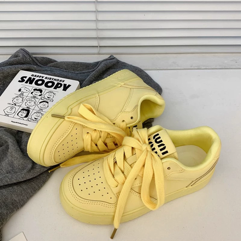 2024 новый летний кампус обувь на толстой подошве женская дикая чик ниша оригинальный повседневный хлеб маленькая белая обувь женщина