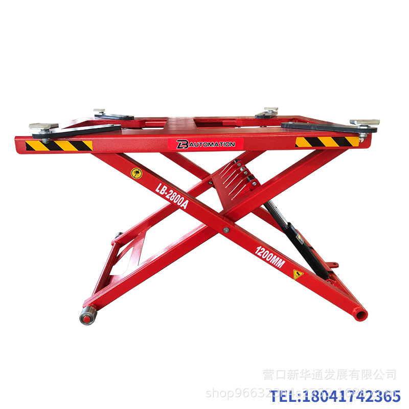 Elevador de coche Liba 1,25 m 3 toneladas elevador de cizalla móvil portátil elevador hidráulico eléctrico